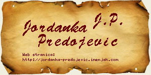 Jordanka Predojević vizit kartica